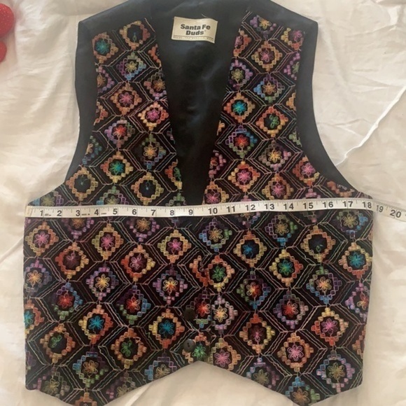 Santa Fe Duds vintage embroidered western vest one size fits all - Picture 9 of 10
